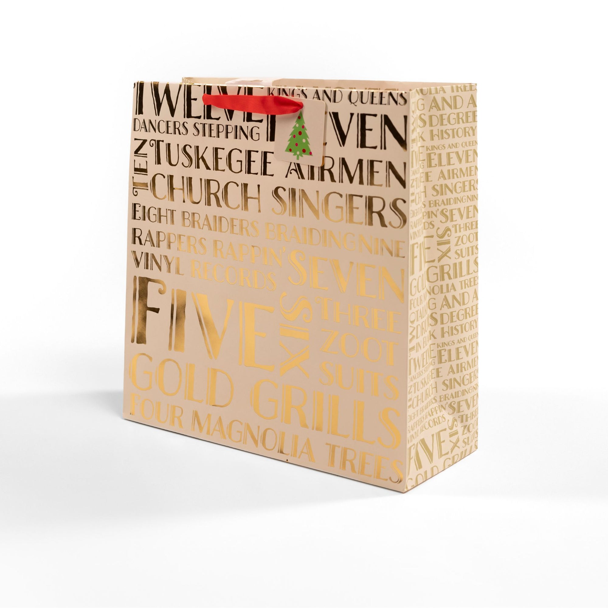 Black Paper Party Nile Noel 7 Pc Holiday Gift Bag Set – Mixed Sizes