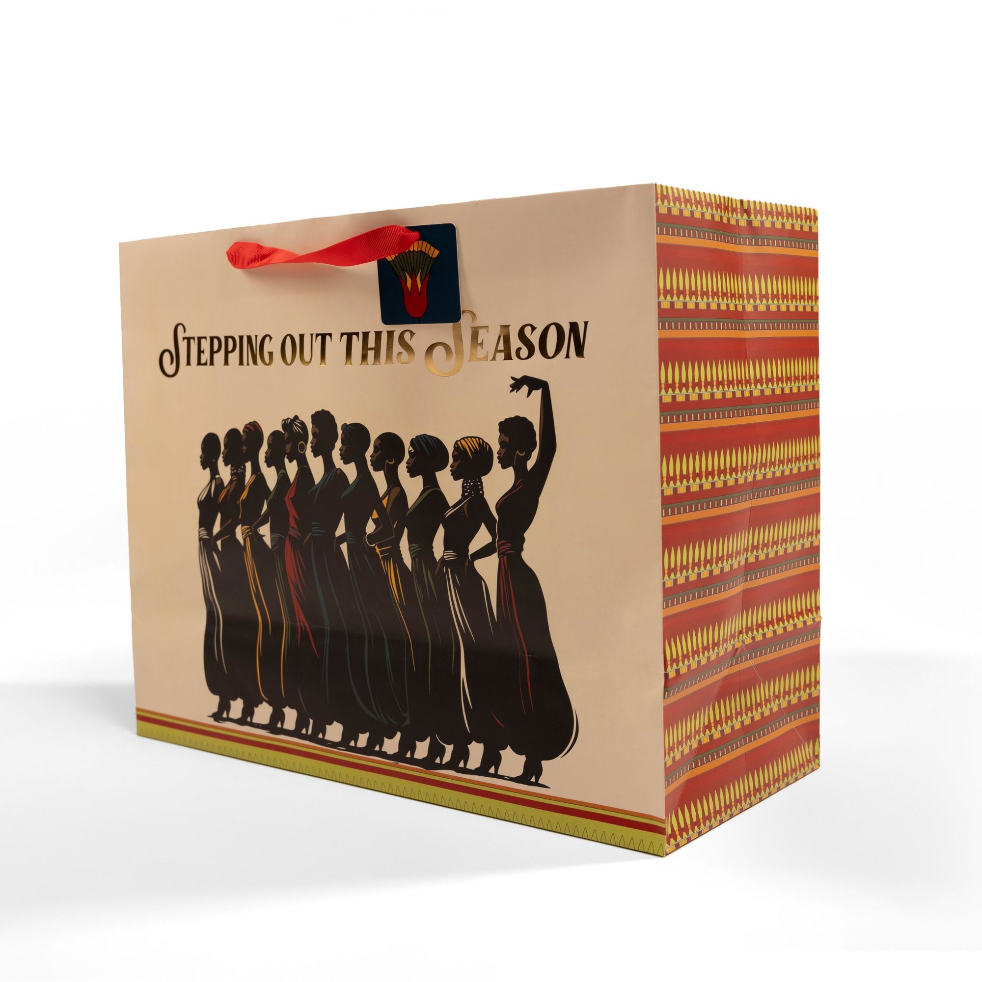 Black Paper Party Nile Noel 7 Pc Holiday Gift Bag Set – Mixed Sizes