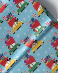 Wrap- Kids in Cars Blue Foil Gift Wrap