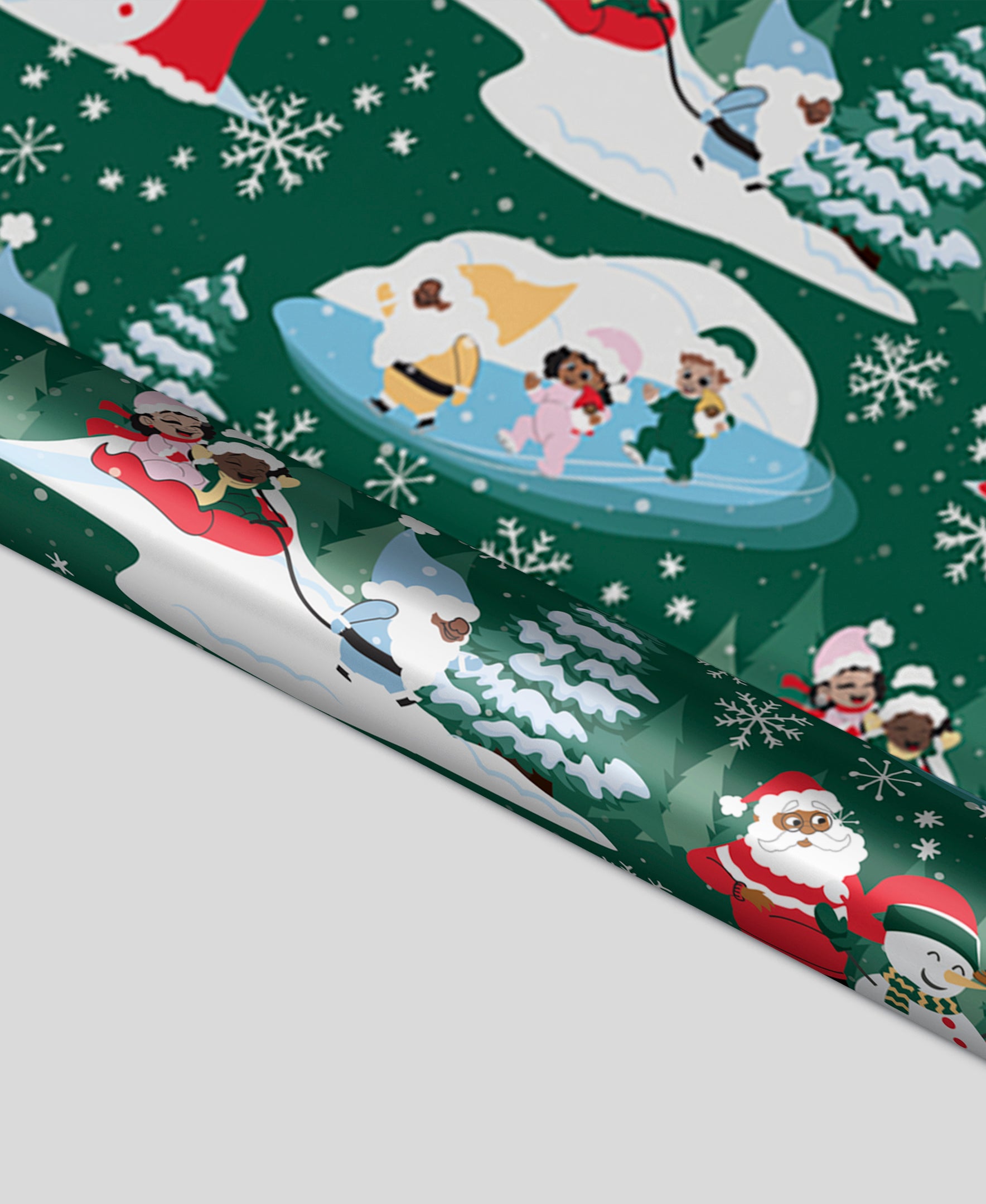 Black Paper Party ’Tis The Season Foil Gift Wrap Multipack – 4 Rolls, 180 sq. ft.