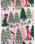 Black Paper Party Rich Auntie Vibes Gift Wrap Multipack – 4 Rolls, 180 sq. ft.