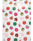 White Holly Ornaments Gift Wrap