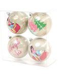 Ornament 4PK Sleigh Sis