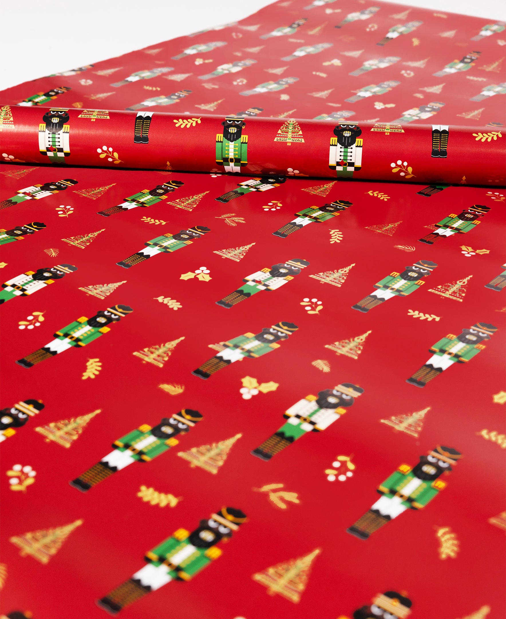 Black Paper Party Nile Noel Gift Wrap Multipack – 4 Rolls, 180 sq. ft.