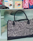 Eclectic Geo Canvas Tote