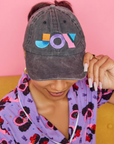 Ladies Black Wash Joy Curl Cap
