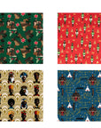 Black Paper Party Nile Noel Gift Wrap Multipack – 4 Rolls, 180 sq. ft.
