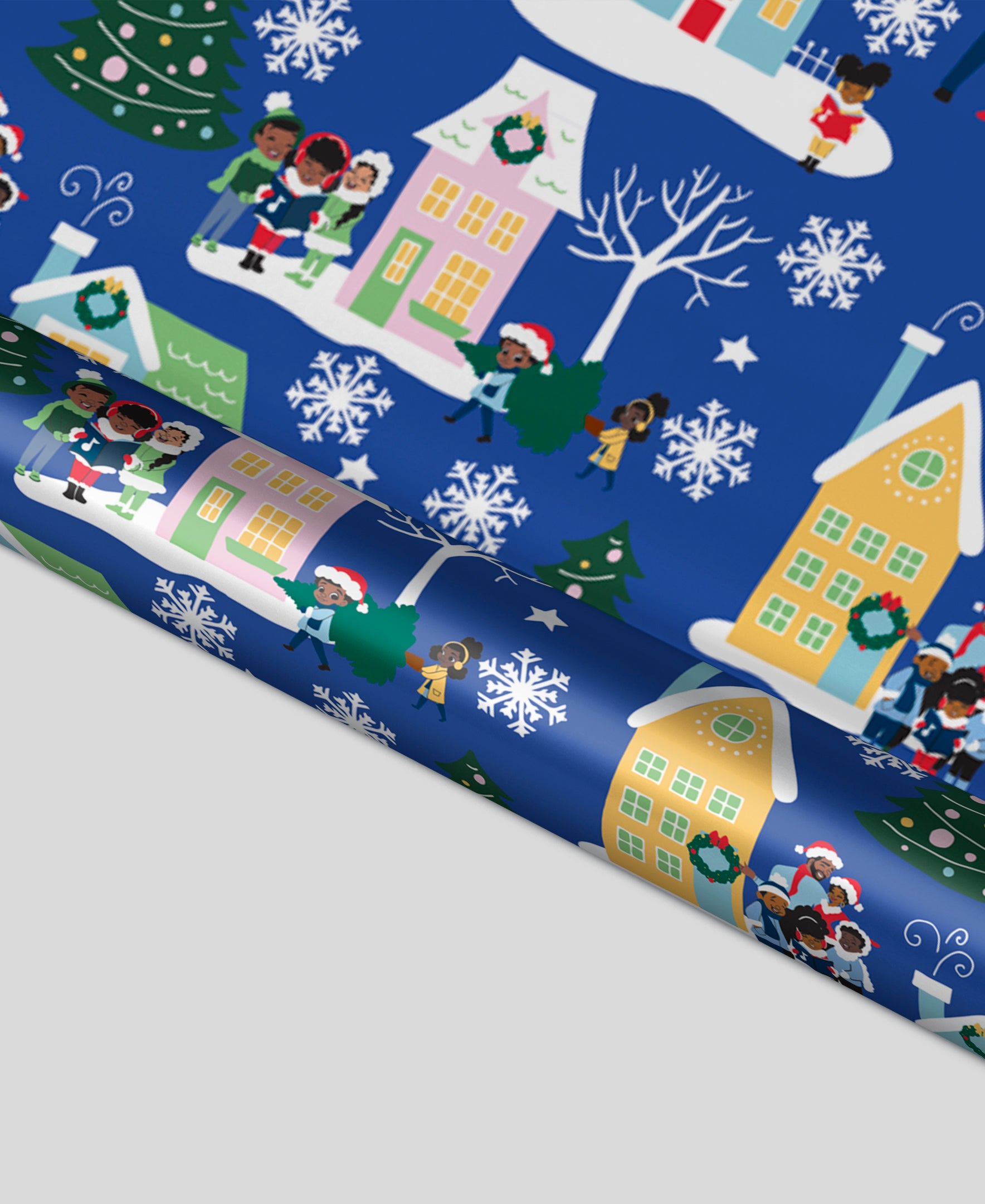 Black Paper Party ’Tis The Season Foil Gift Wrap Multipack – 4 Rolls, 180 sq. ft.