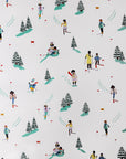 White Ski Ditsy Gift Wrap