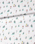 White Ski Ditsy Gift Wrap