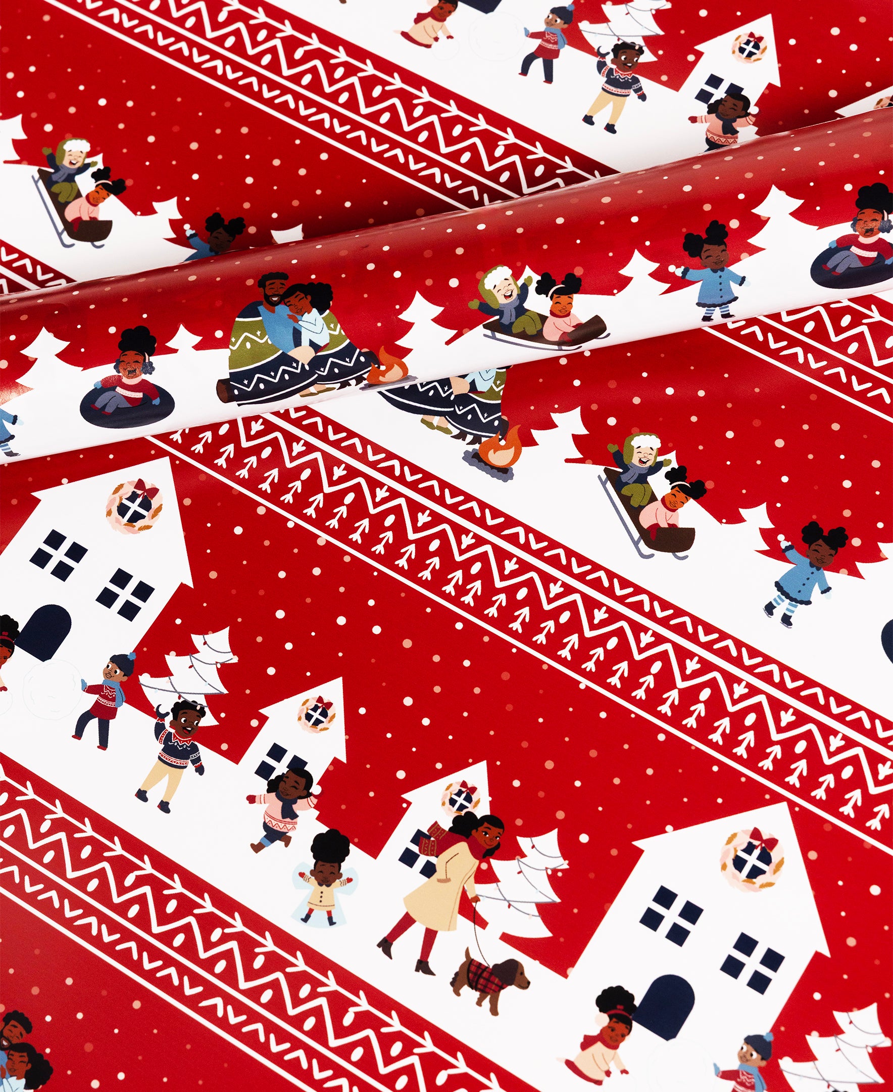 Black Paper Party Jubilee Gift Wrap Multipack – 4 Rolls, 180 sq. ft.