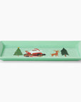 Ceramic Serving Tray Klaus Family Winter Scene