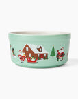 Ceramic Ramekin Set Klaus Family Winter Scene (set of 2)
