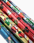 4 Pack Metallic Holiday Gift Wrap Set
