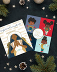 5 Pack Celestial Holiday Cards