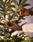24K Gold Plated Holiday Snow Globe Ornament