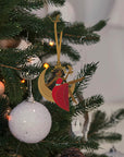 Holly Moon Ornament