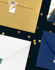 8 Sheet Celestial Holiday Gift Tags & Stickers