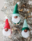 3 Pack Gnomie Ornaments