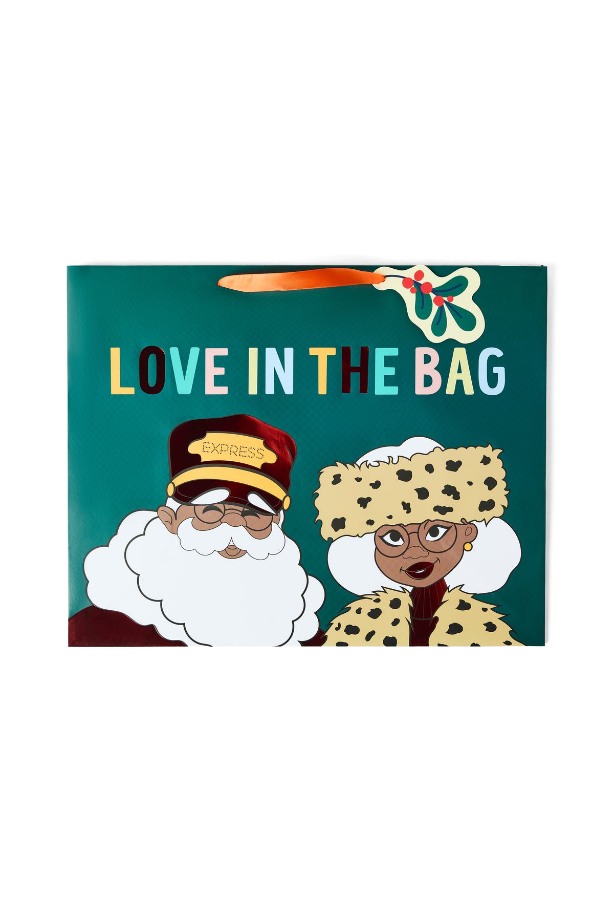Black Paper Party Sugarplum Ski Lodge gift bags, holiday lifestyle photo
