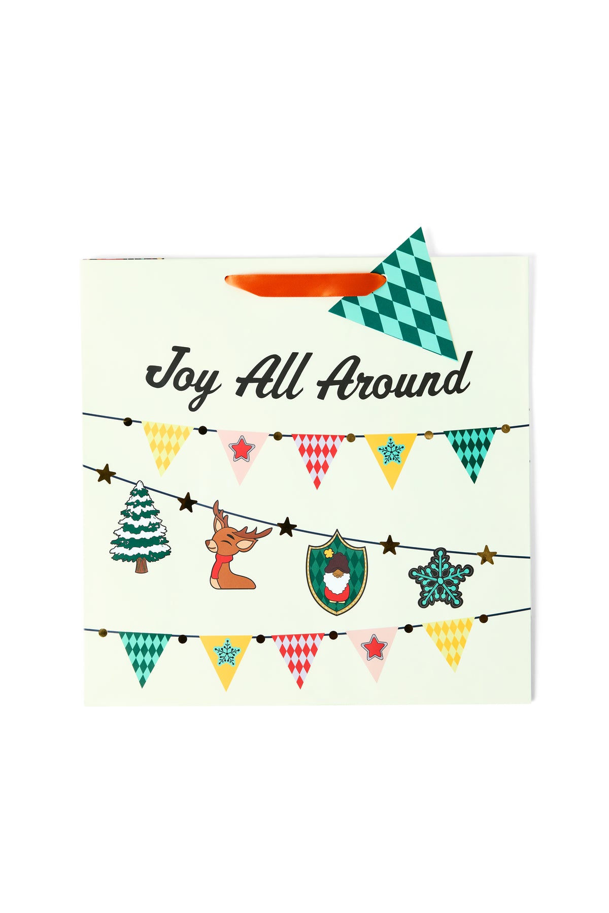 Black Paper Party Sugarplum Ski Lodge gift bags, holiday lifestyle photo
