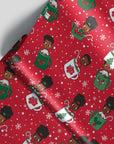 Kids in Mugs Red Foil Gift Wrap