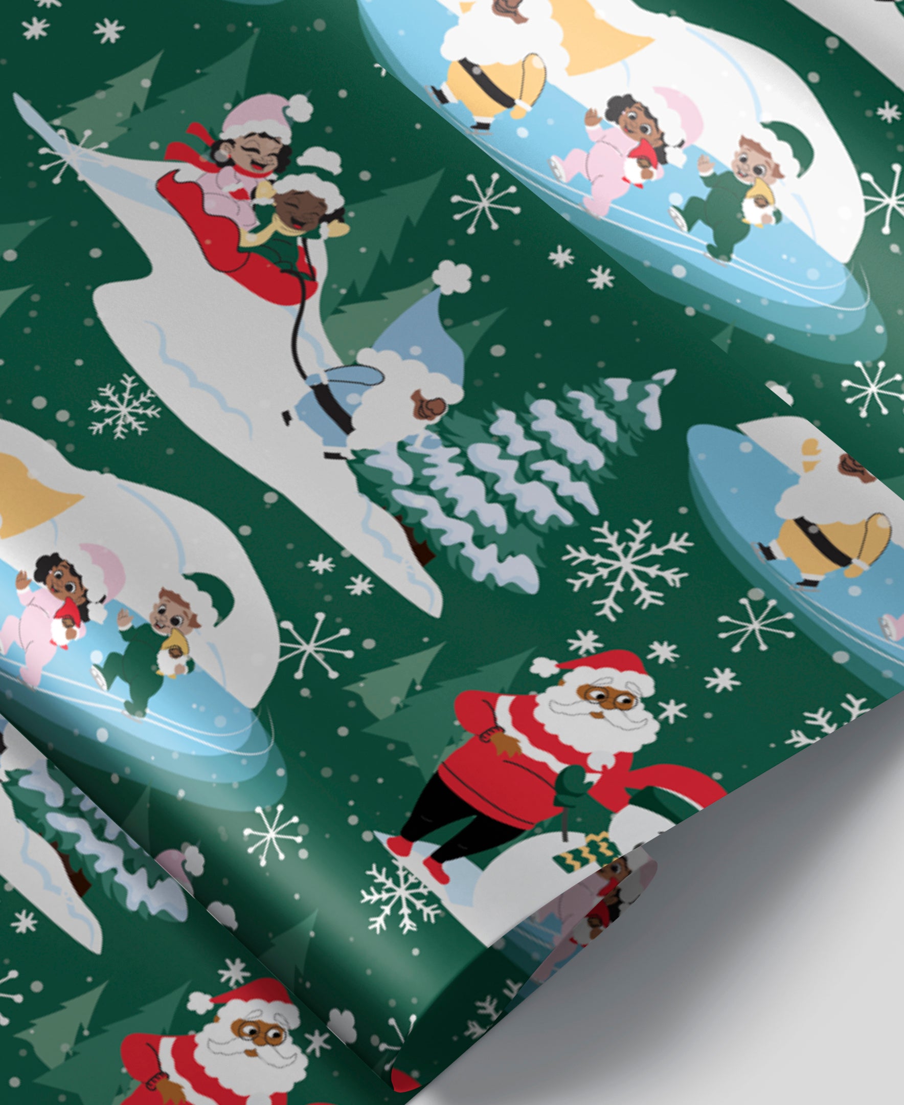 Black Paper Party ’Tis The Season Foil Gift Wrap Multipack – 4 Rolls, 45 sq. ft.