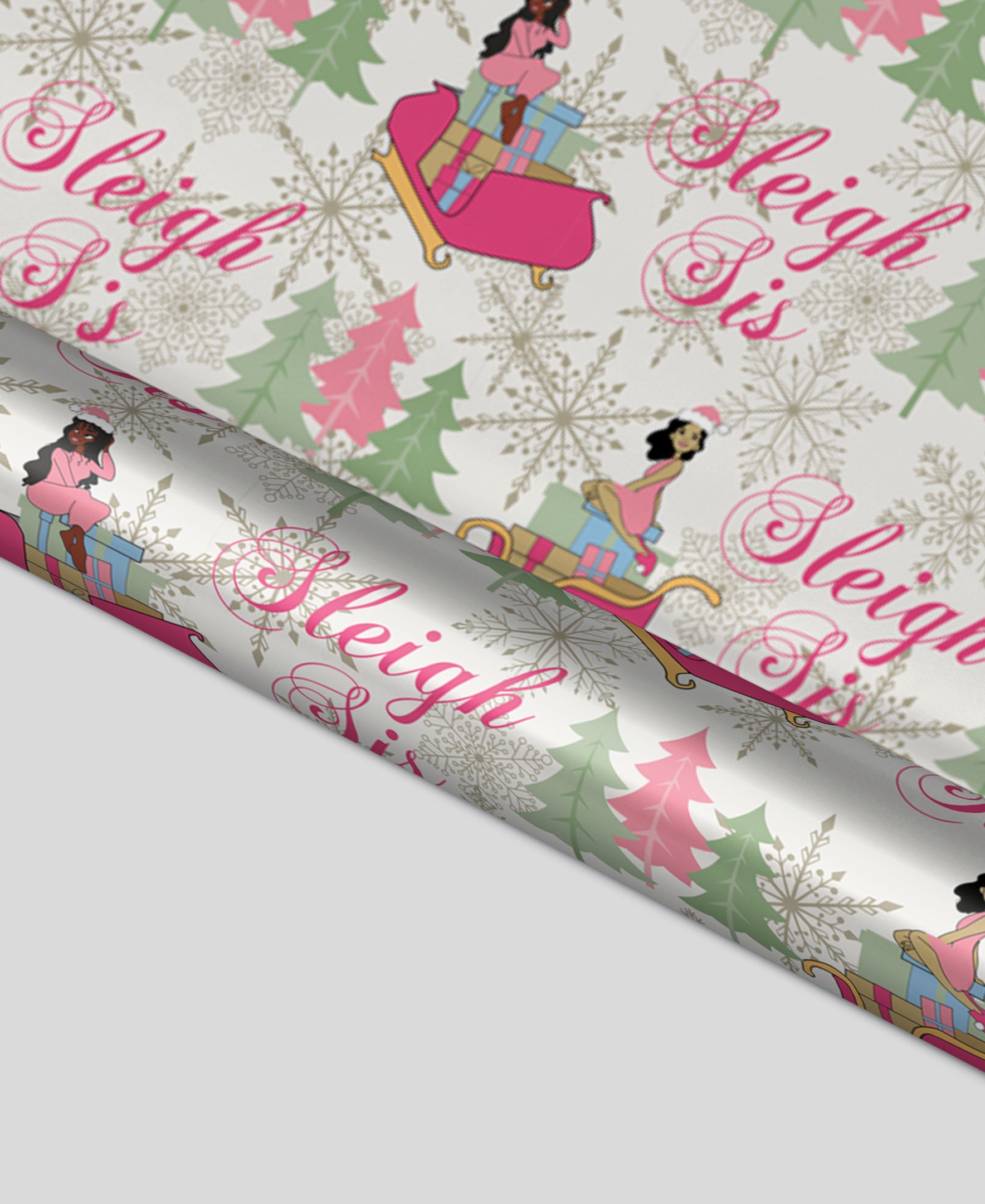 Black Paper Party Rich Auntie Vibes Gift Wrap Multipack – 4 Rolls, 45 sq. ft.