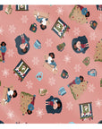 Pink Holly Me Time Gift Wrap