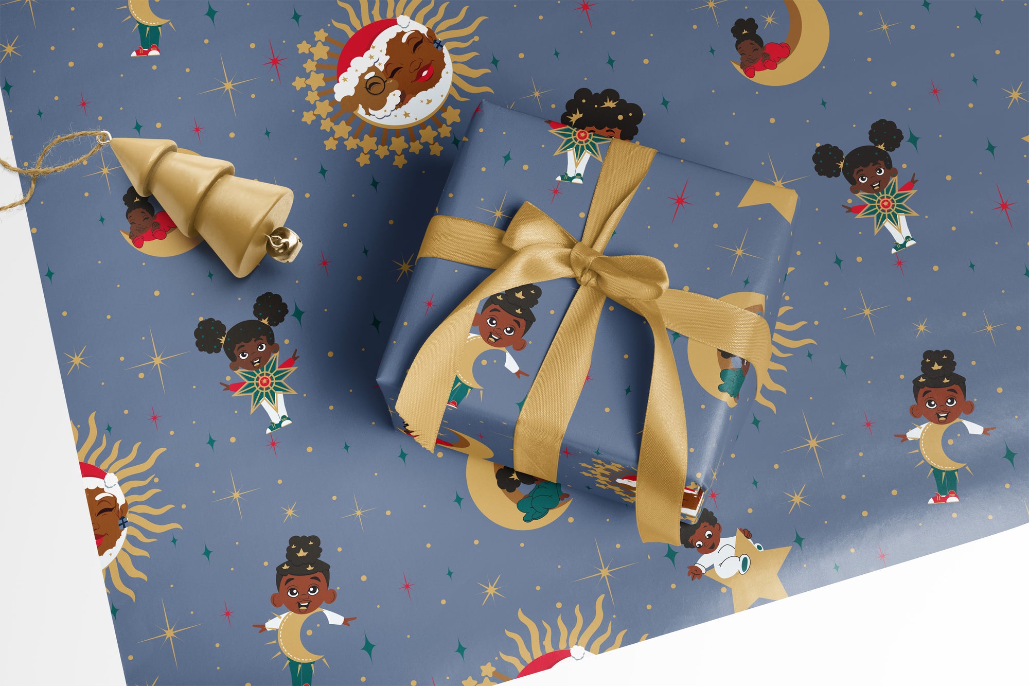 Celestial Christmas Gift Wrap Multipack