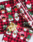 Black Paper Party Traditional Holiday Gift Wrap Multipack – 4 Rolls, 45 sq. ft.