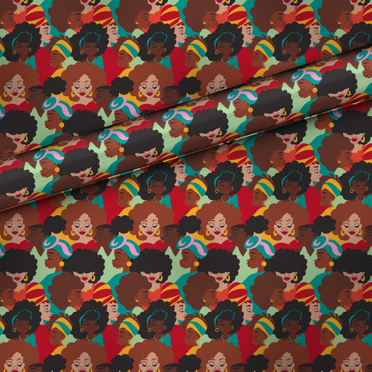 All the Ladies gift wrap, flat sheet with roll, matte finish
