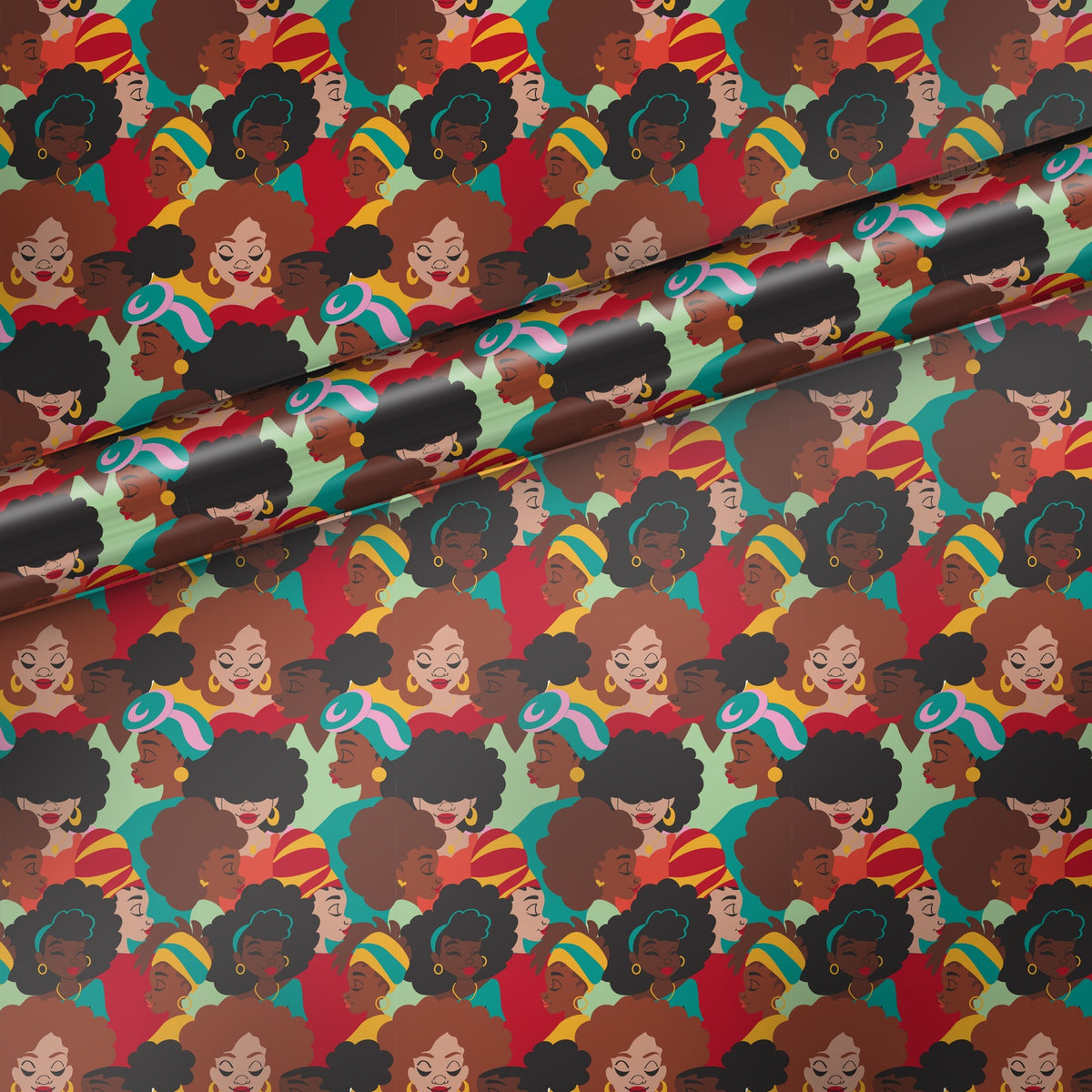 All the Ladies gift wrap, flat sheet with roll, satin finish
