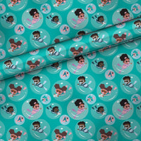 Scuba Explorers African American Kids Gift Wrap | Made to Order Roll