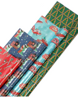 Shark Tank Bundle - 4 Pack Christmas Gift Wrap and Accessories