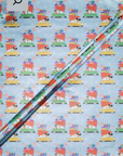 Wrap- Kids in Cars Blue Foil Gift Wrap