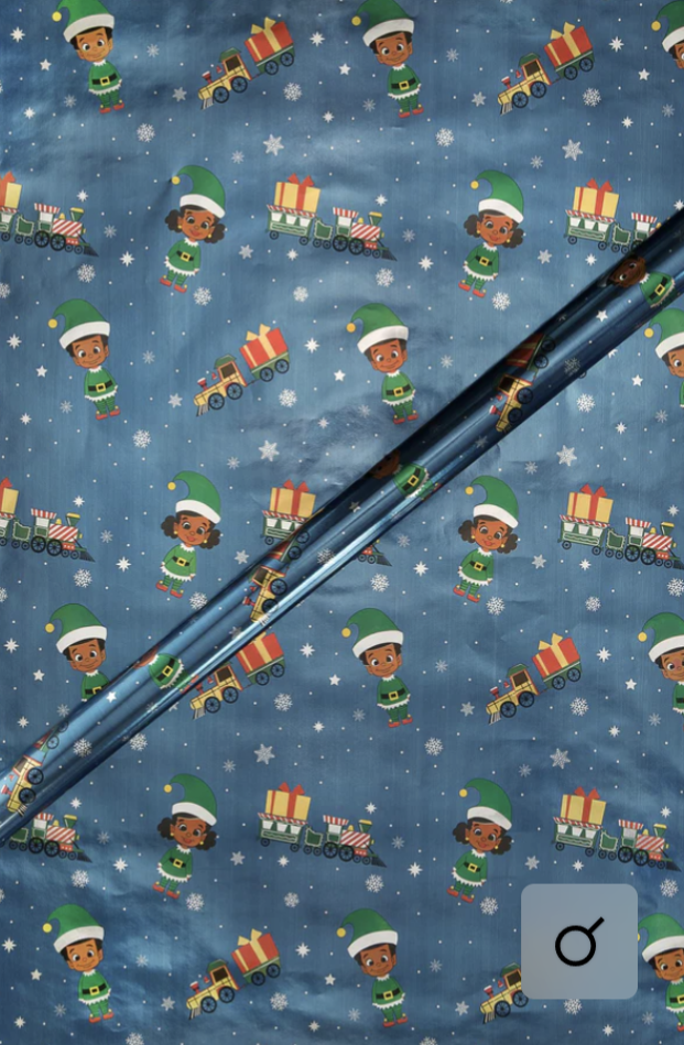 4 Pack Metallic Holiday Gift Wrap Set
