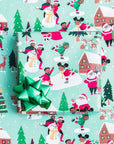 Black Paper Party Traditional Holiday Gift Wrap Multipack – 4 Rolls, 45 sq. ft.