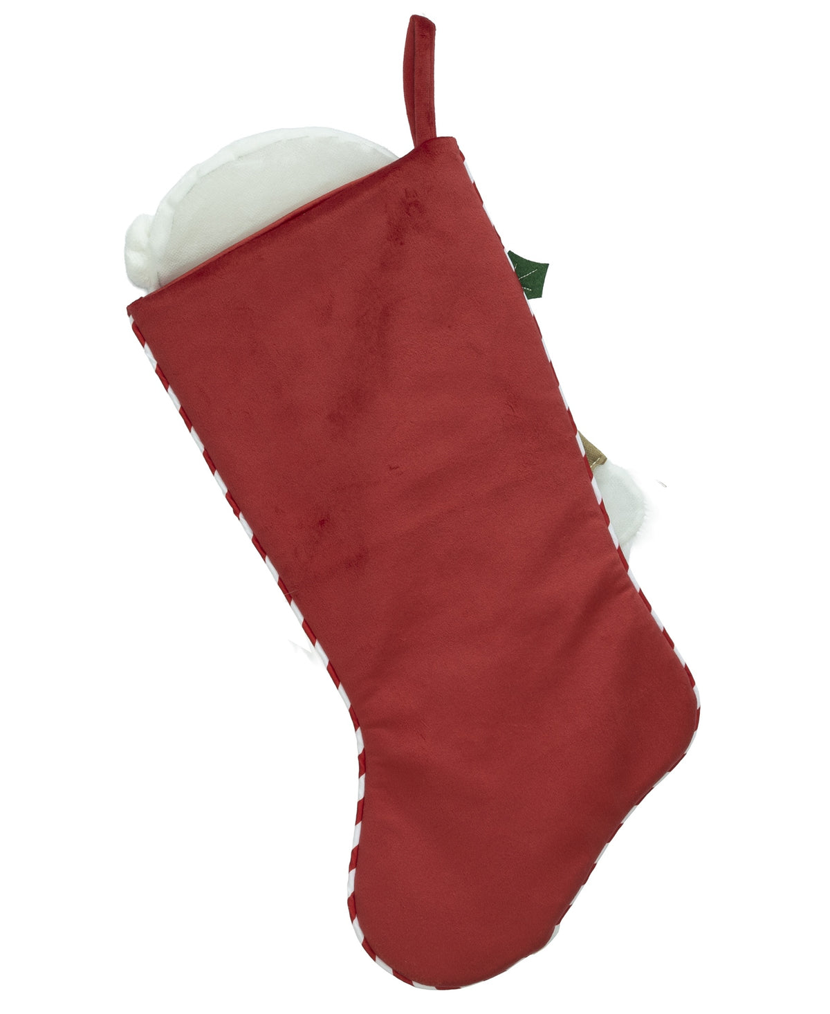 Back of the red Nana Klaus Letters to Santa holiday stocking by Black Paper Party.