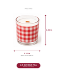 Nana’s Kitchen candle dimensions: 2.46 inches tall, 2.17 inches outer diameter and 2.5 ounces of wax per candle.