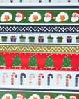 Blue Fair Isle Gift Wrap