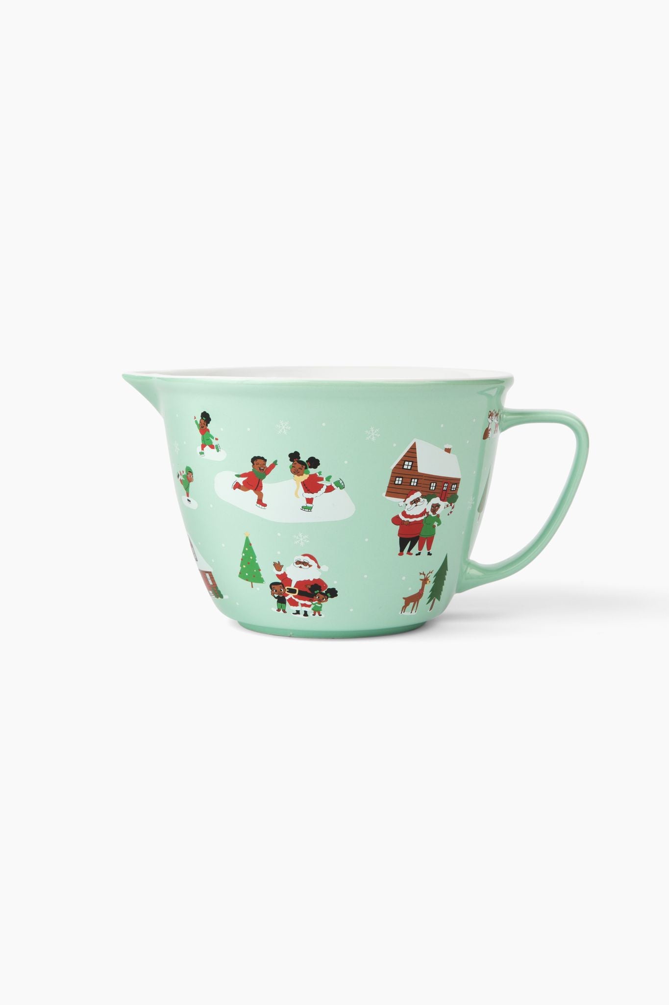Ceramic Mixing Bowl Klaus Family Winter Scene