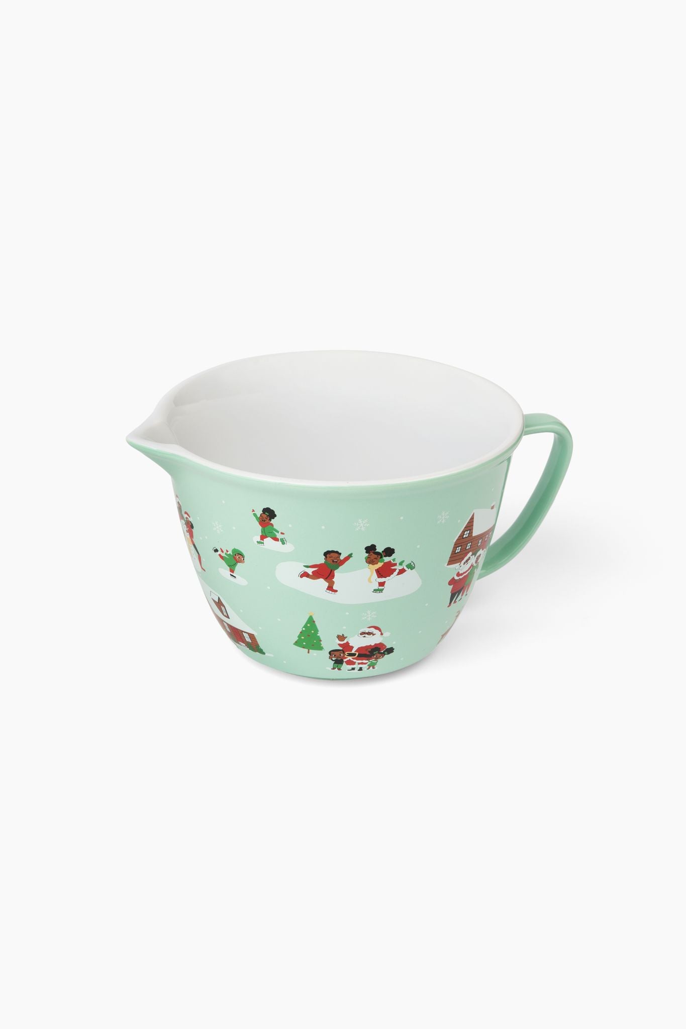 Ceramic Mixing Bowl Klaus Family Winter Scene