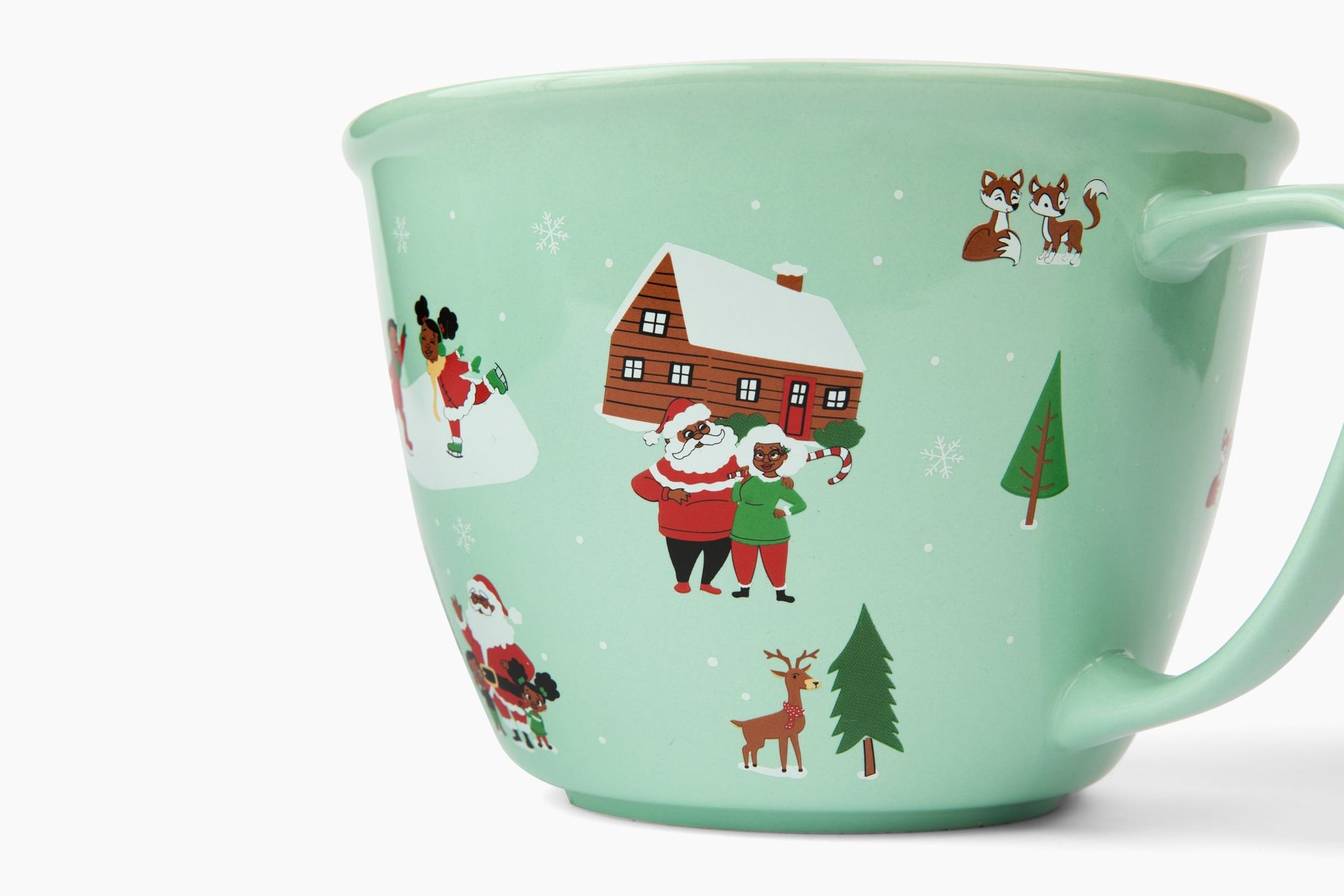 Ceramic Mixing Bowl Klaus Family Winter Scene
