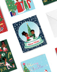 5 Pack Holiday Cards Snow Much Fun