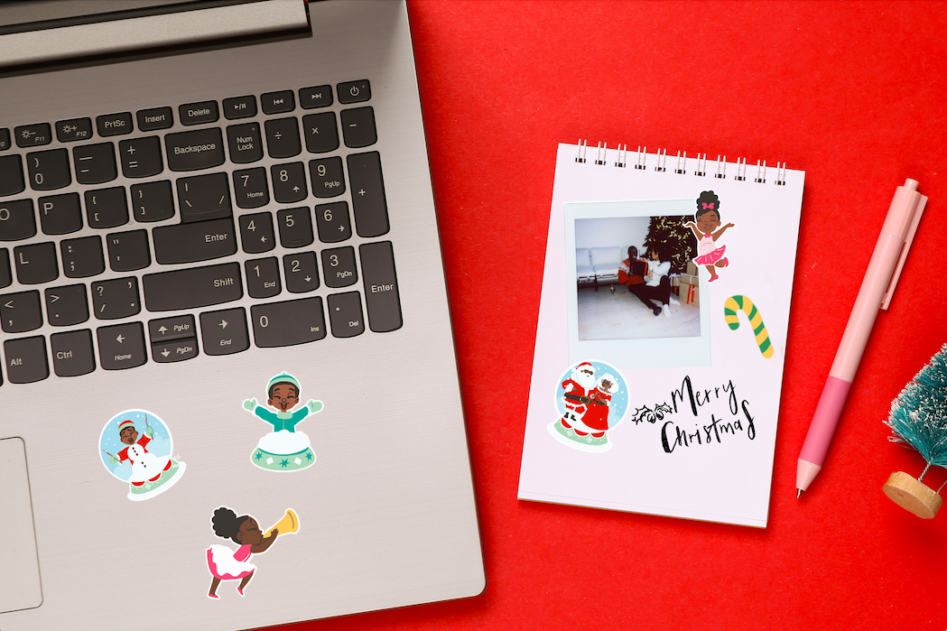 Winter Holiday Gift Stickers – Paper Pastries