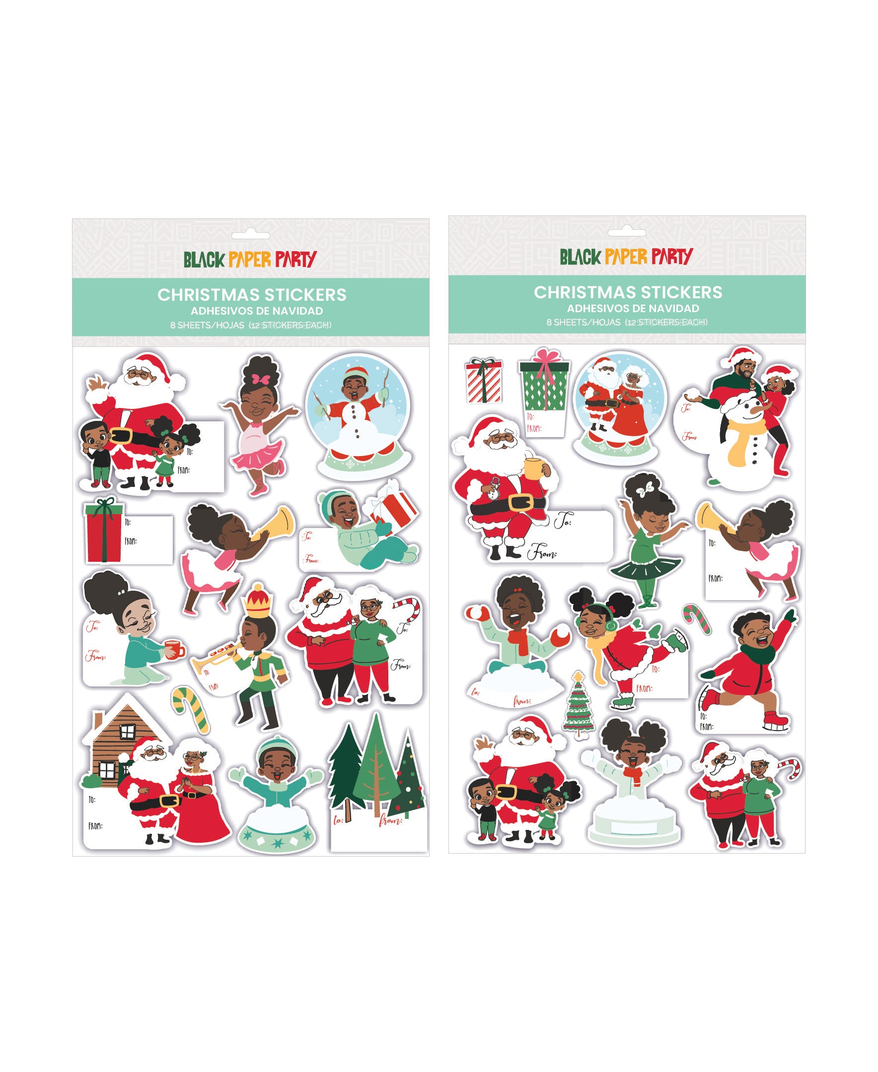 8 Sheet Holiday Gift Tags &amp; Stickers