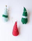 3 Pack Gnomie Ornaments