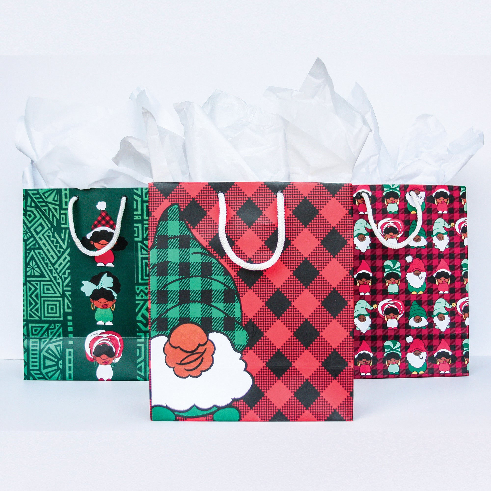 3 Pack Gift Bag Set Gnomies