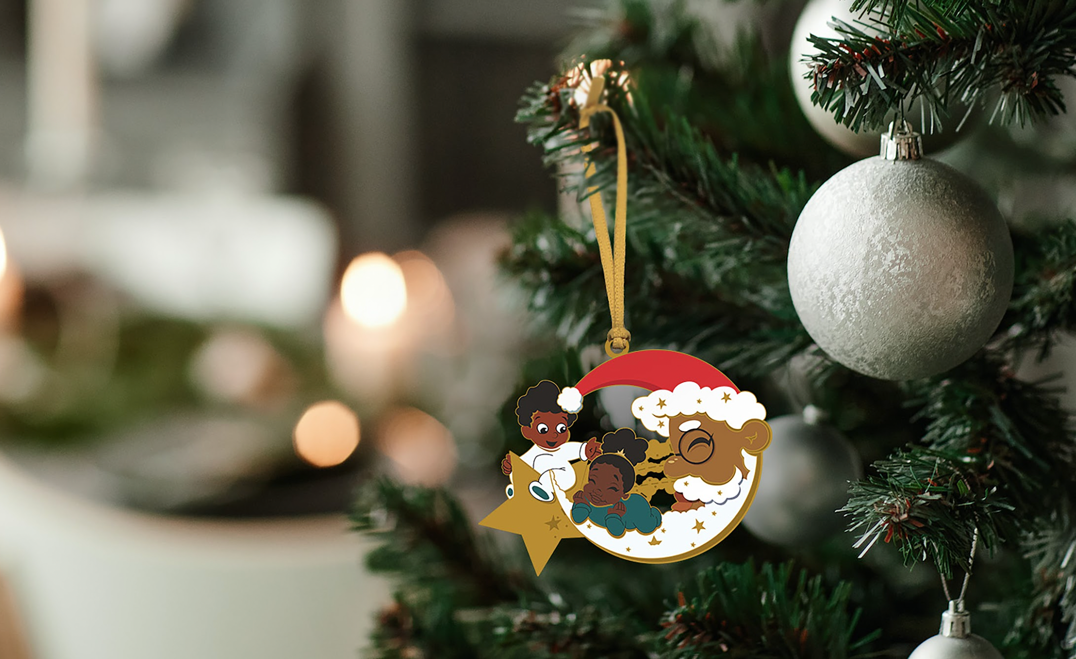Black Paper Party-Christmas Baby Ornament